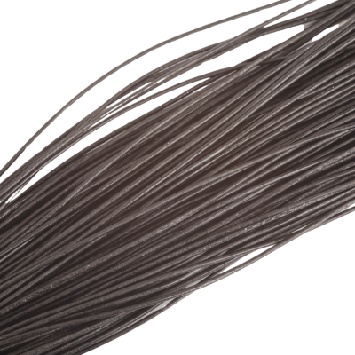 Leren koord - Zwart 1 meter