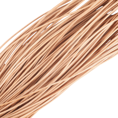 Leren koord - Beige 1 meter