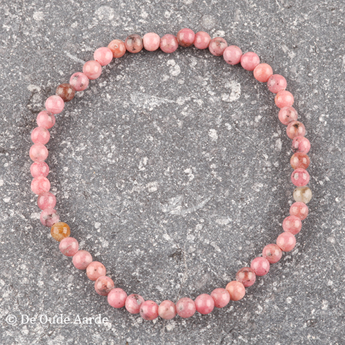 Rhodoniet - kogelarmband 4mm