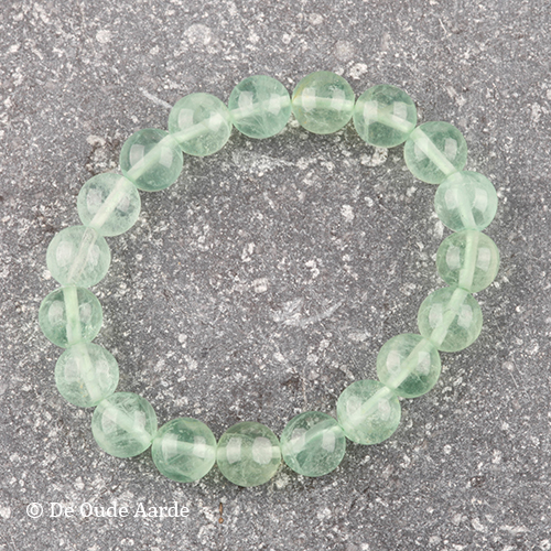 Fluoriet - kogelarmband 10mm