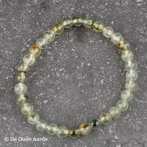 Prehniet - kogelarmband 6mm