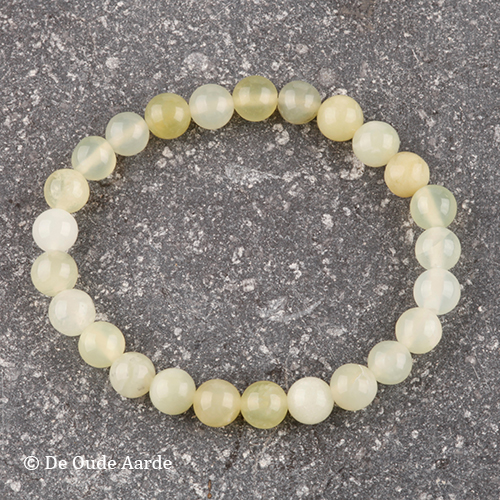 Serpentijn - kogelarmband 8mm