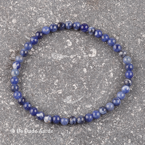 Sodaliet - kogelarmband 4mm
