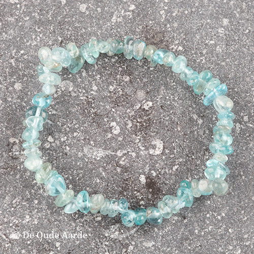 Apatiet licht blauw/groen - splitterarmband