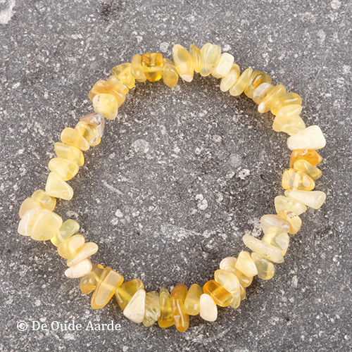 Opaal geel - splitterarmband