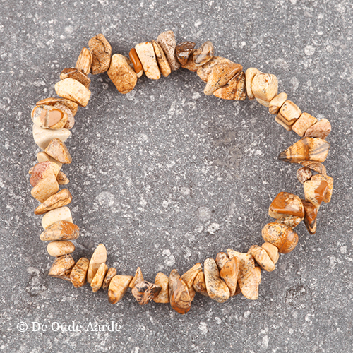 Jaspis landschaps - splitterarmband