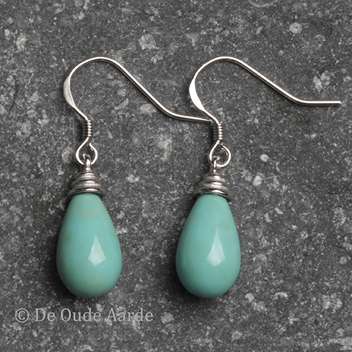 Turkoois - oorhangers