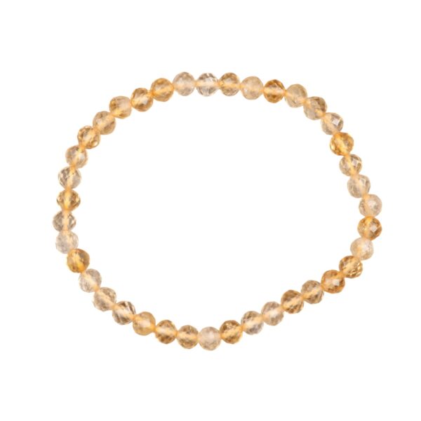 Citrien - kinderarmband facet 4mm