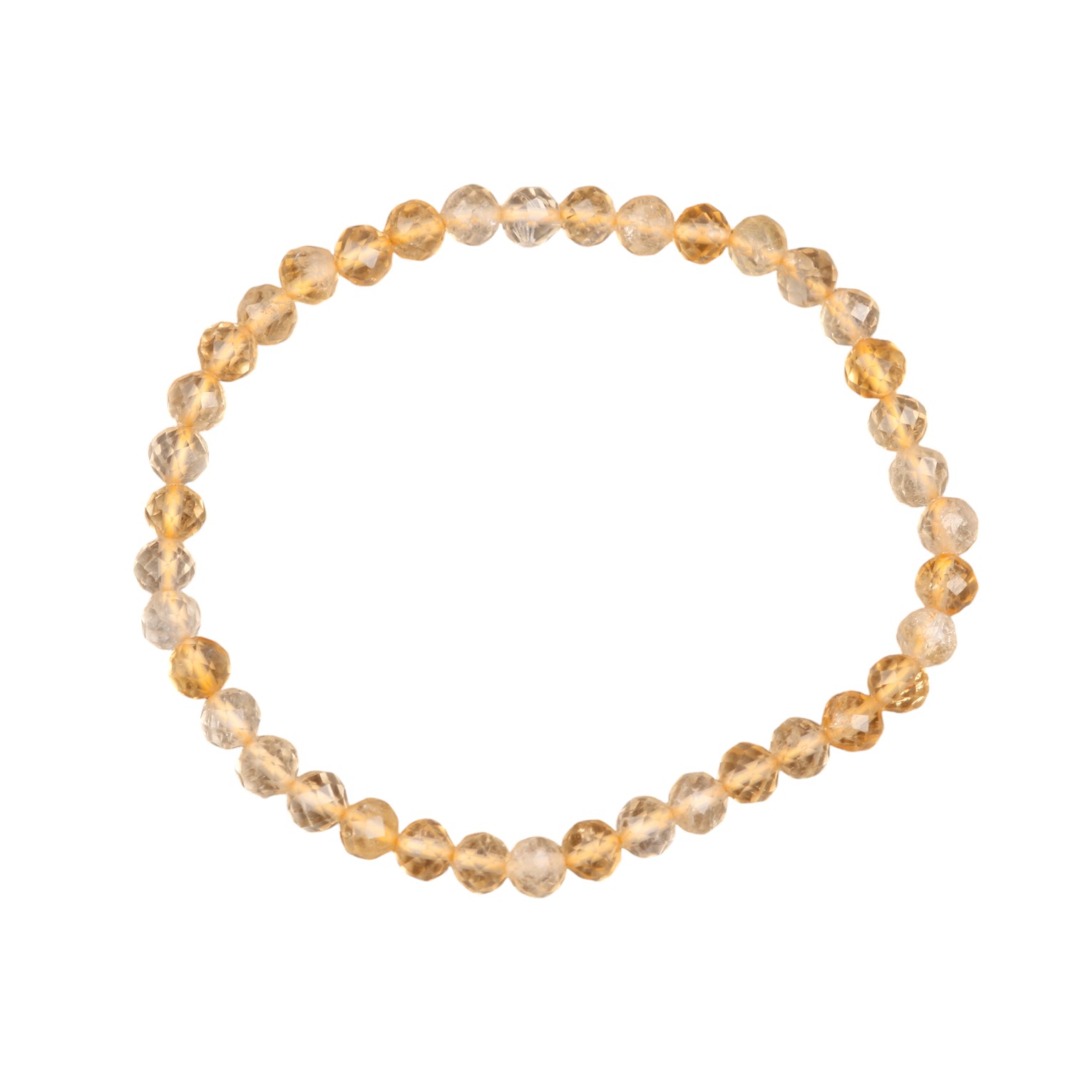 Citrien - kinderarmband facet 4mm