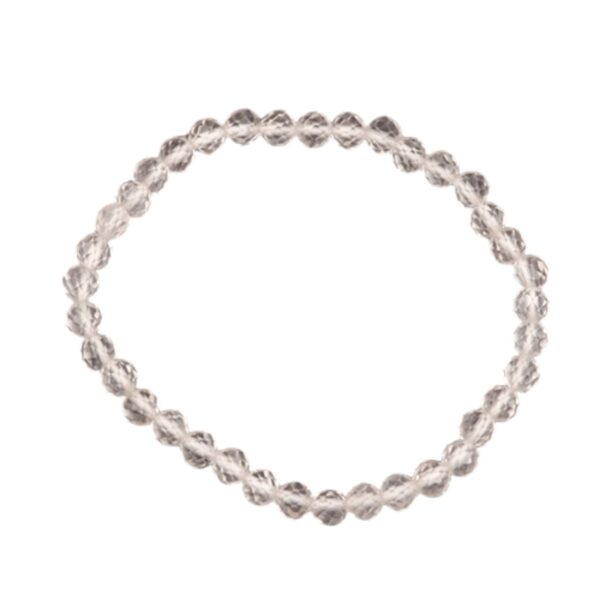 Bergkristal - kinderarmband facet 4mm