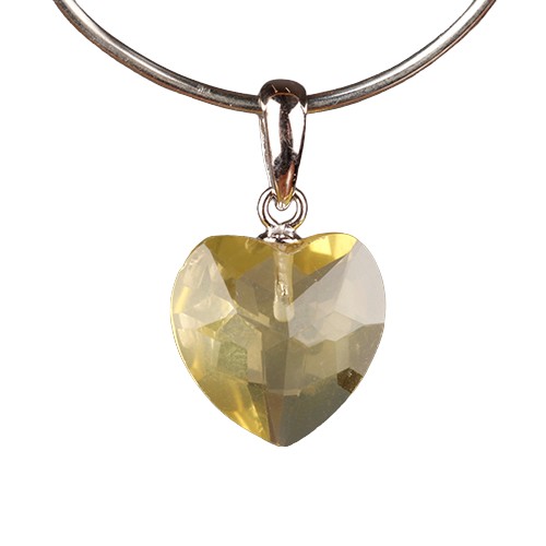 Hanger - Lemonkwarts - facet hartje