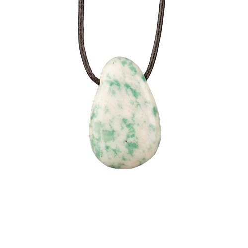 Doorboorde hanger - Jade