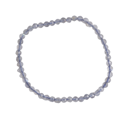 Labradoriet - kogelarmband facet 4mm