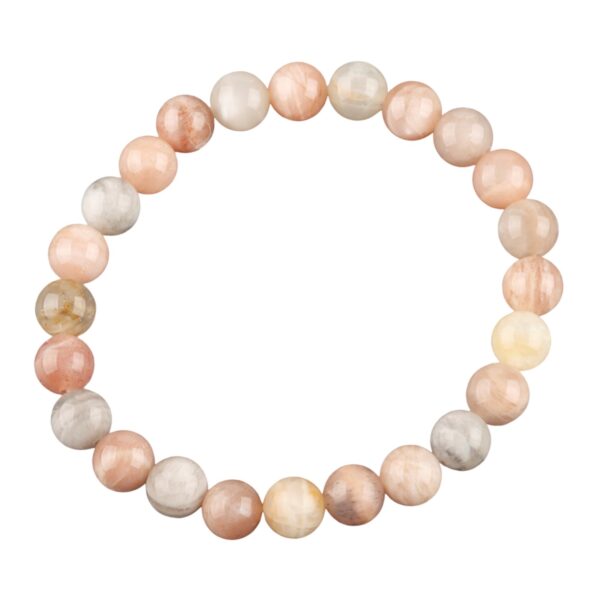 Maansteen - kogelarmband 8mm