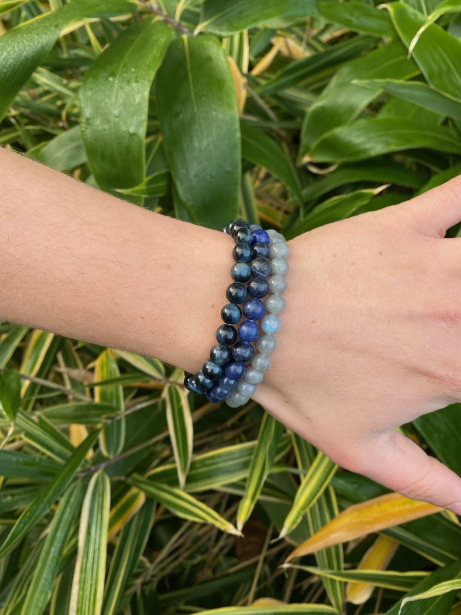 Sodaliet - kogelarmband - 20cm - Afbeelding 2