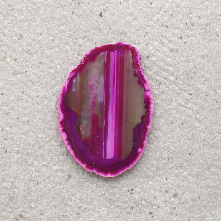 Schijf - Agaat (gebeitst roze) - Afbeelding 6