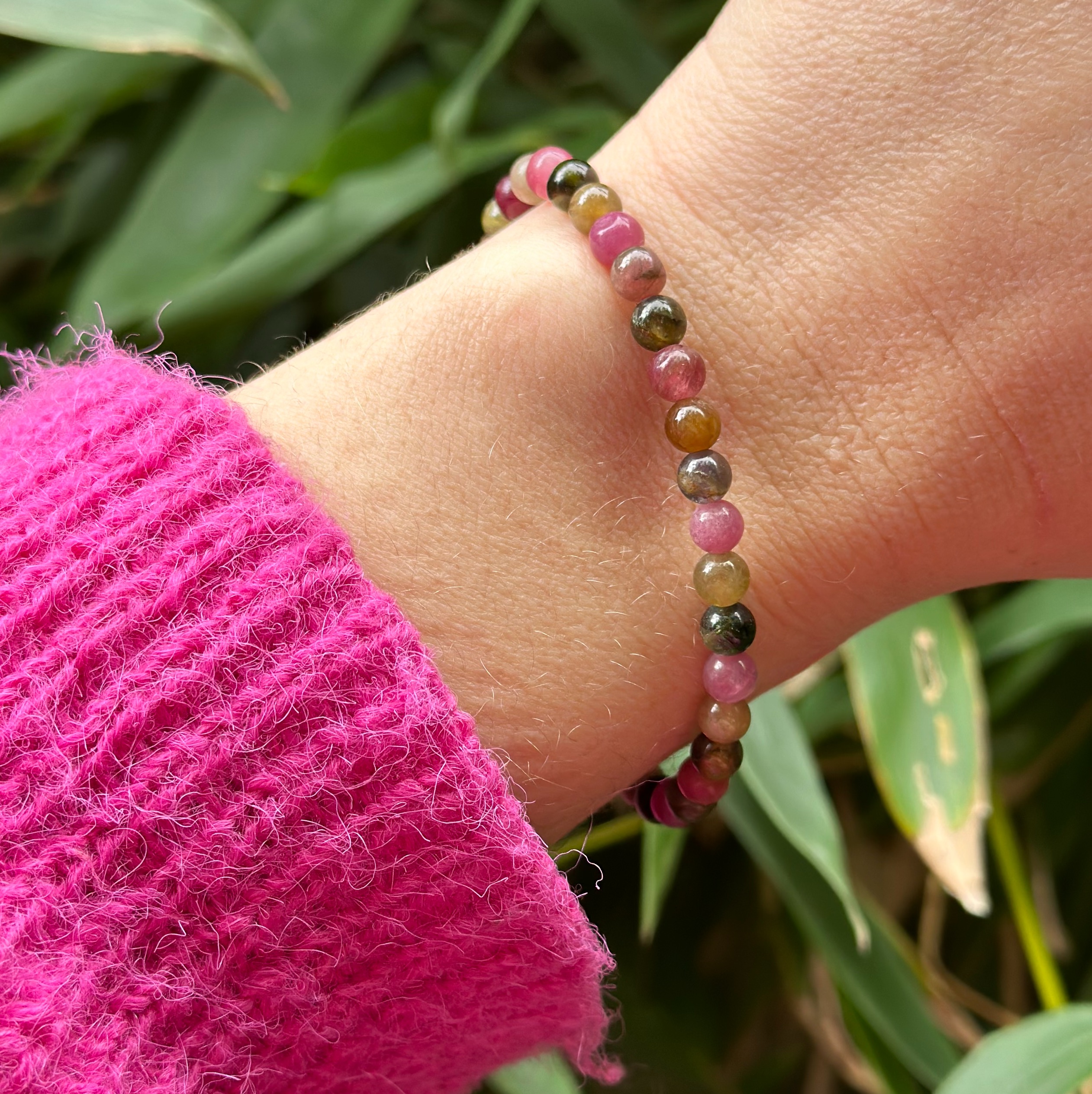 Toermalijn mix - Armband 5mm