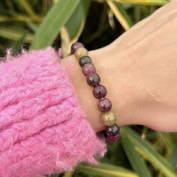Toermalijn mix - Armband 8mm