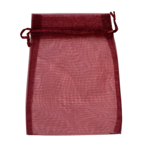 Organza zakje 180x130mm rood