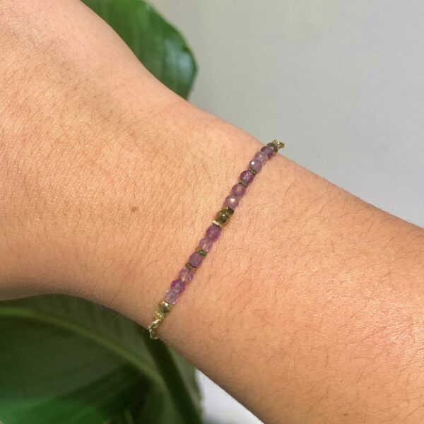 Armband - verstelbaar - Amethist
