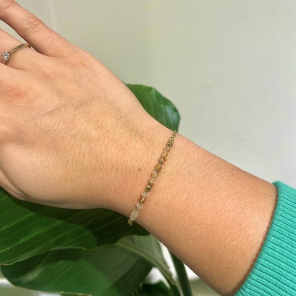 Armband - verstelbaar - Citrien