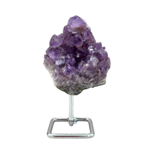 Op standaard - zilver - Amethist #5