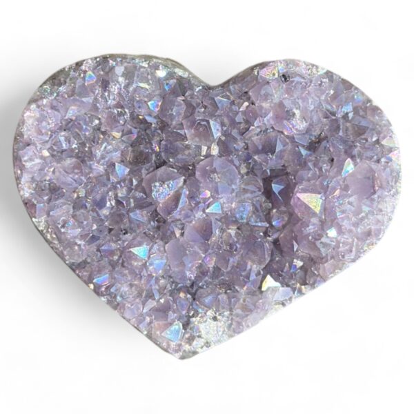Hart - Pearly coated Amethist #16