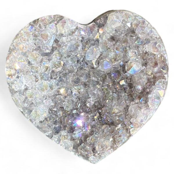 Hart - Pearly coated Amethist #4