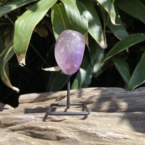 Op standaard - Tumble - Amethist #9