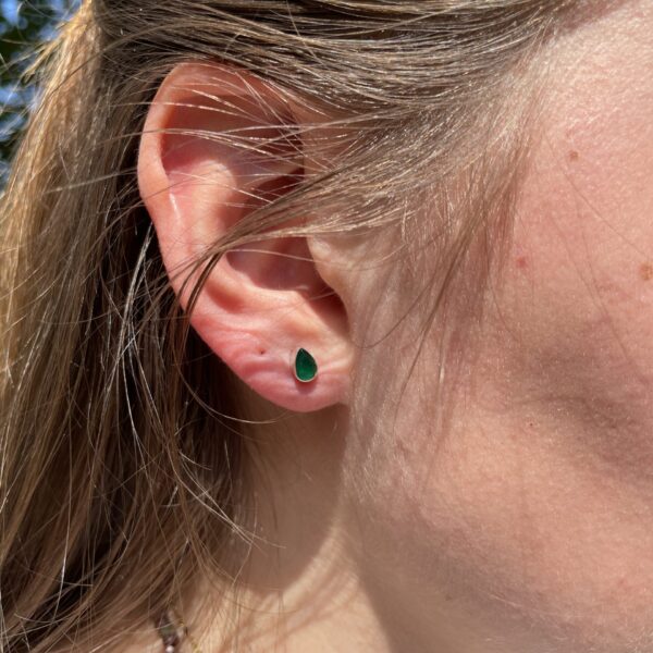 Agaat gebeitst - oorstekers - druppel