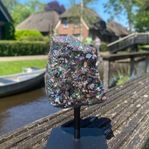 Op standaard - Amethist blue coated #6