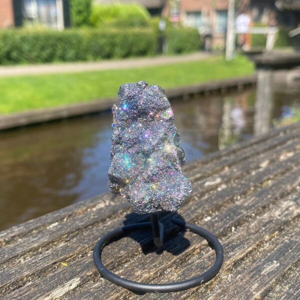 Op standaard - Amethist rainbow coated mini #4
