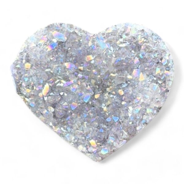 Hart - Pearly coated Amethist #5