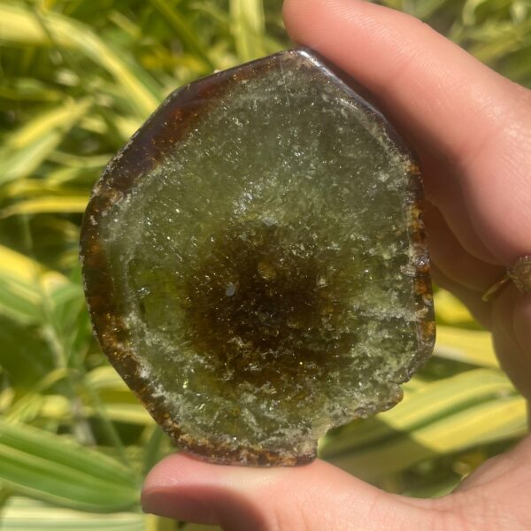 Grossulaar schijf - groene Granaat