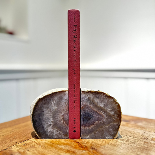 Boekensteunen - Agaat met Bergkristal #3