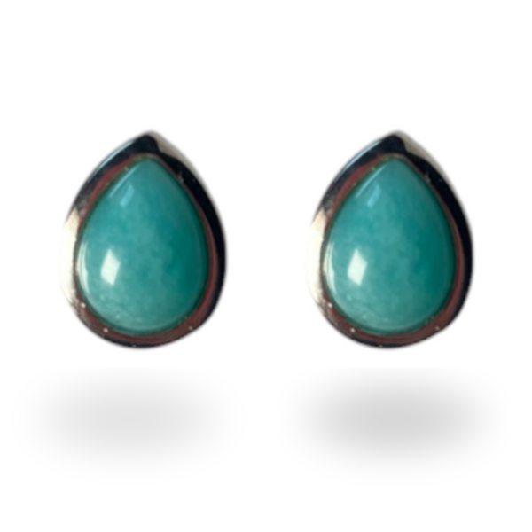 Amazoniet - druppel oorstekers