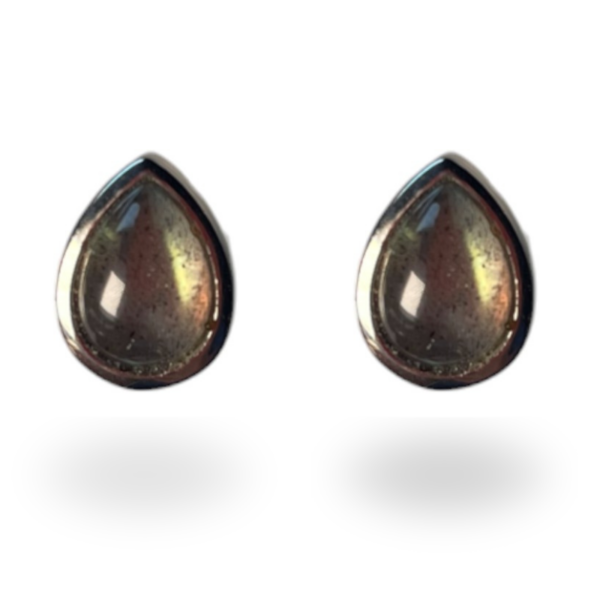 Oorstekers - druppel - Labradoriet