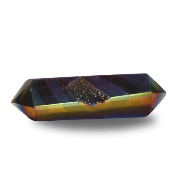 Agaat dubbeleinder - Regenboog coating - #2