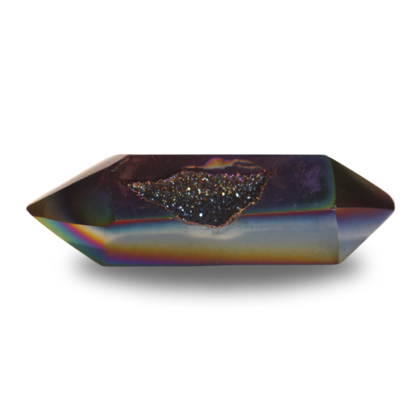 Agaat dubbeleinder - Regenboog coating - #4