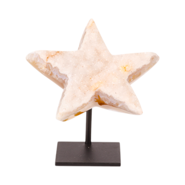 Op standaard - Agaat druzy - ster #1