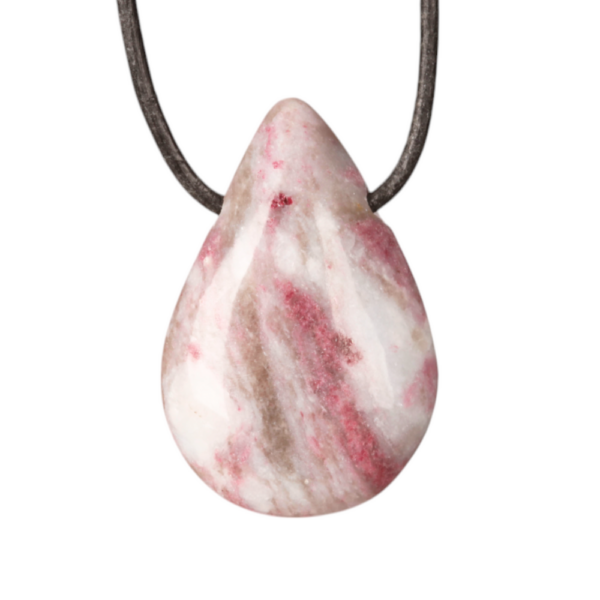 Doorboorde hanger - druppel - Rubeliet