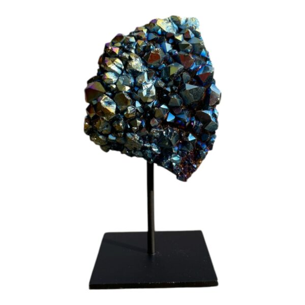 Op standaard - Amethist rainbow coating #3