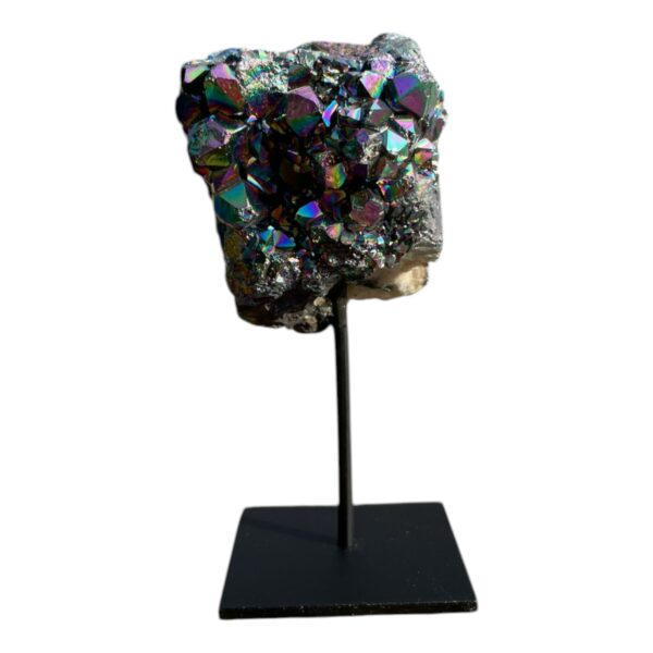 Op standaard - Amethist rainbow coating #4