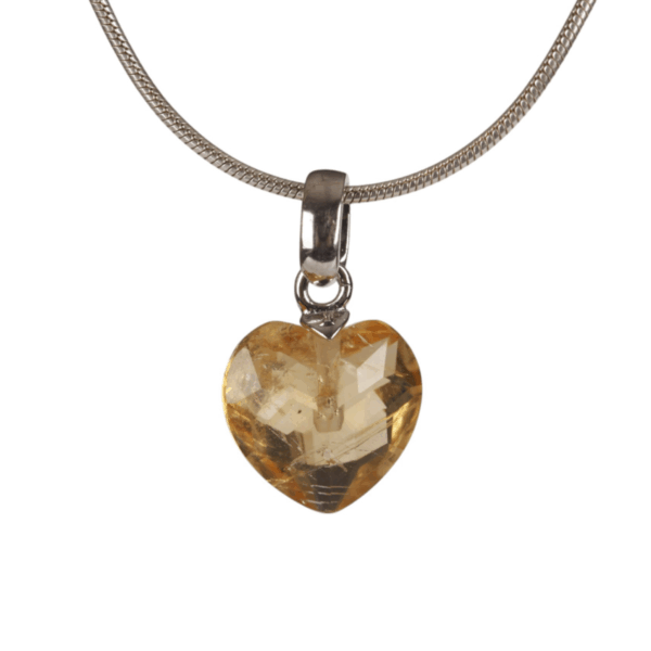 Hanger - Citrien - Hartje facet