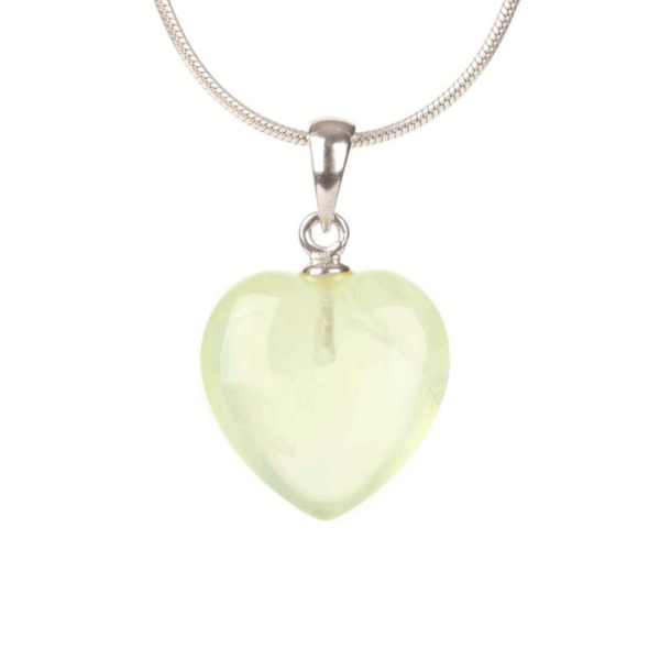 Hanger - Prehniet - hartje