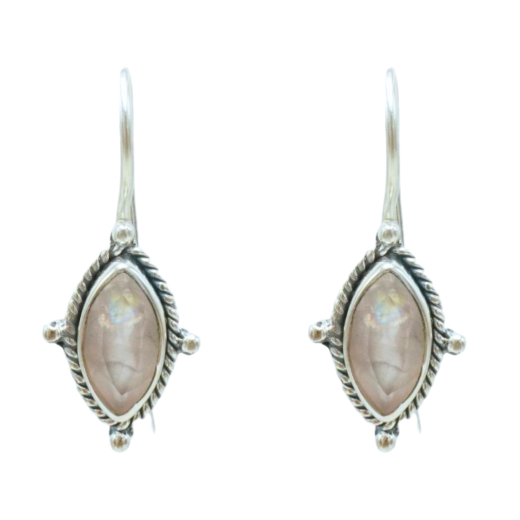 Oorhangers - Rozekwarts