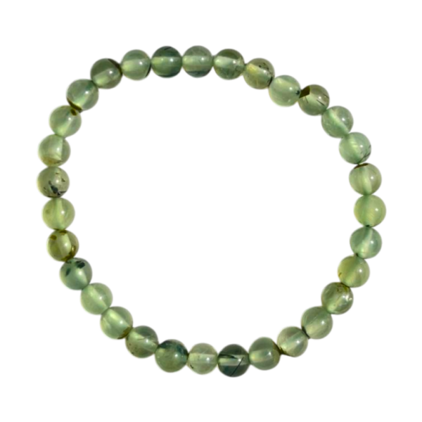 Prehniet - kogelarmband 6mm