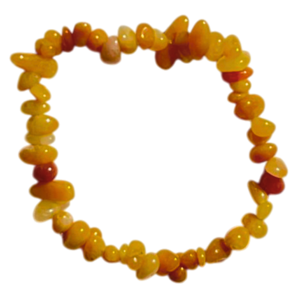 Splitterarmband - round - Honey Jade