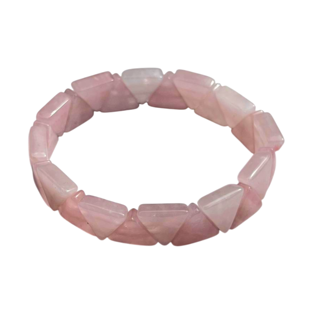 Rozekwarts - triangle armband