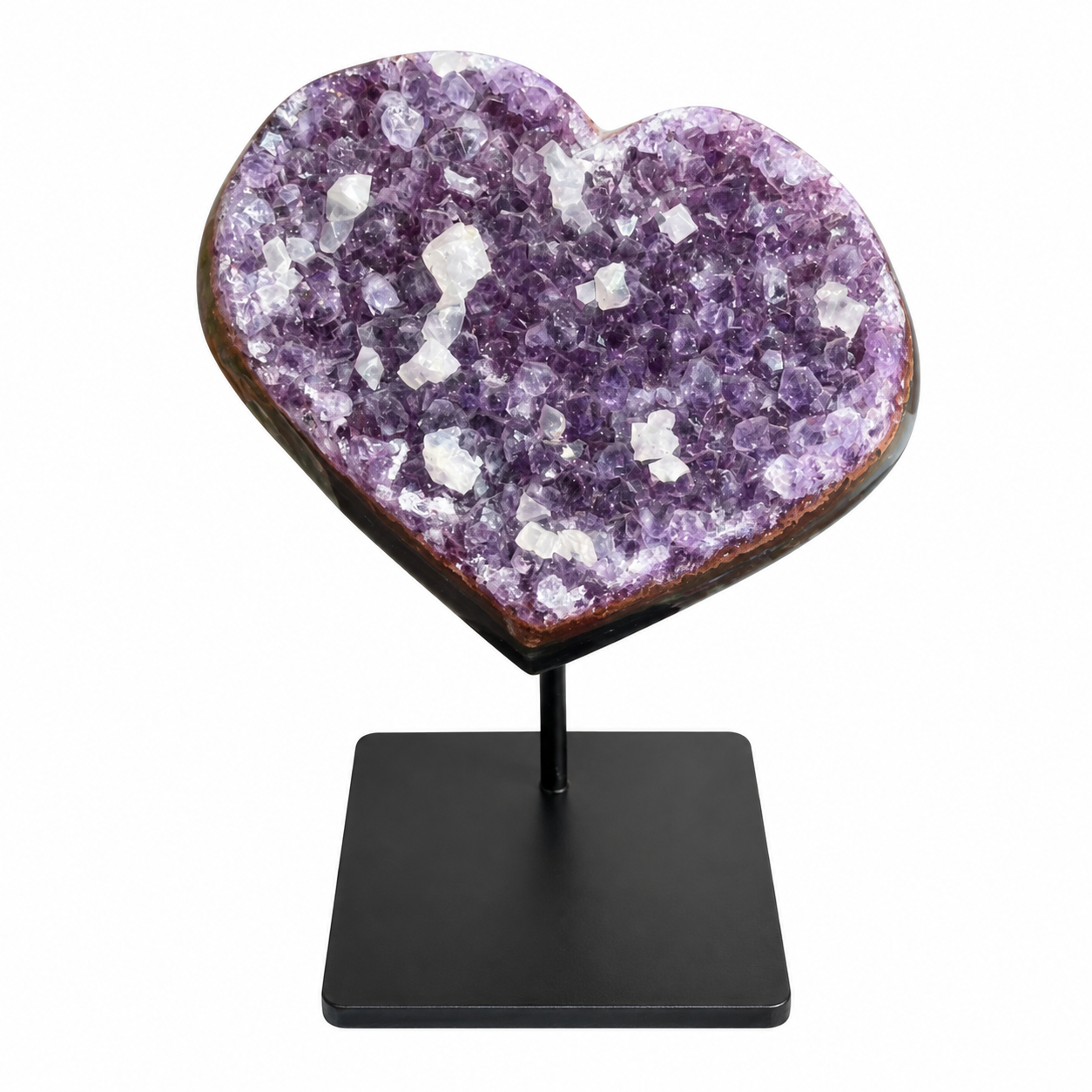 Op standaard - Amethist hart #3
